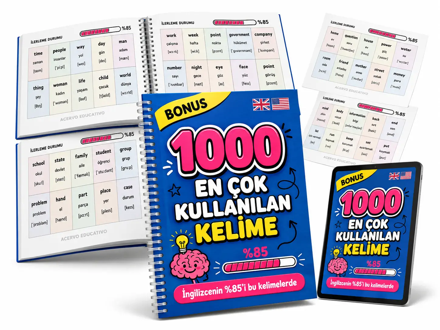 Bonus 6 — En Çok Kullanılan 1000 Kelime