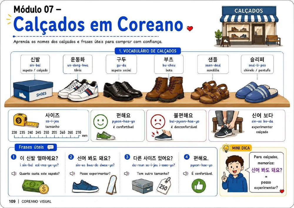Calçados em Coreano